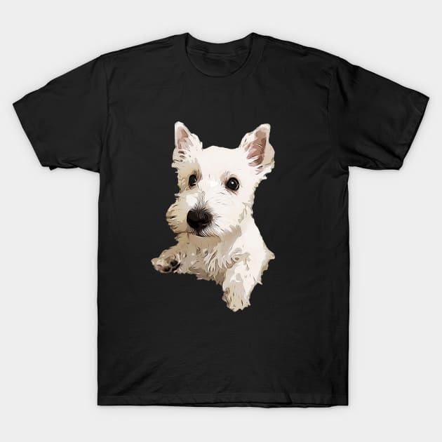 West Highland Terrier Puppy Dog T-Shirt by ElegantCat